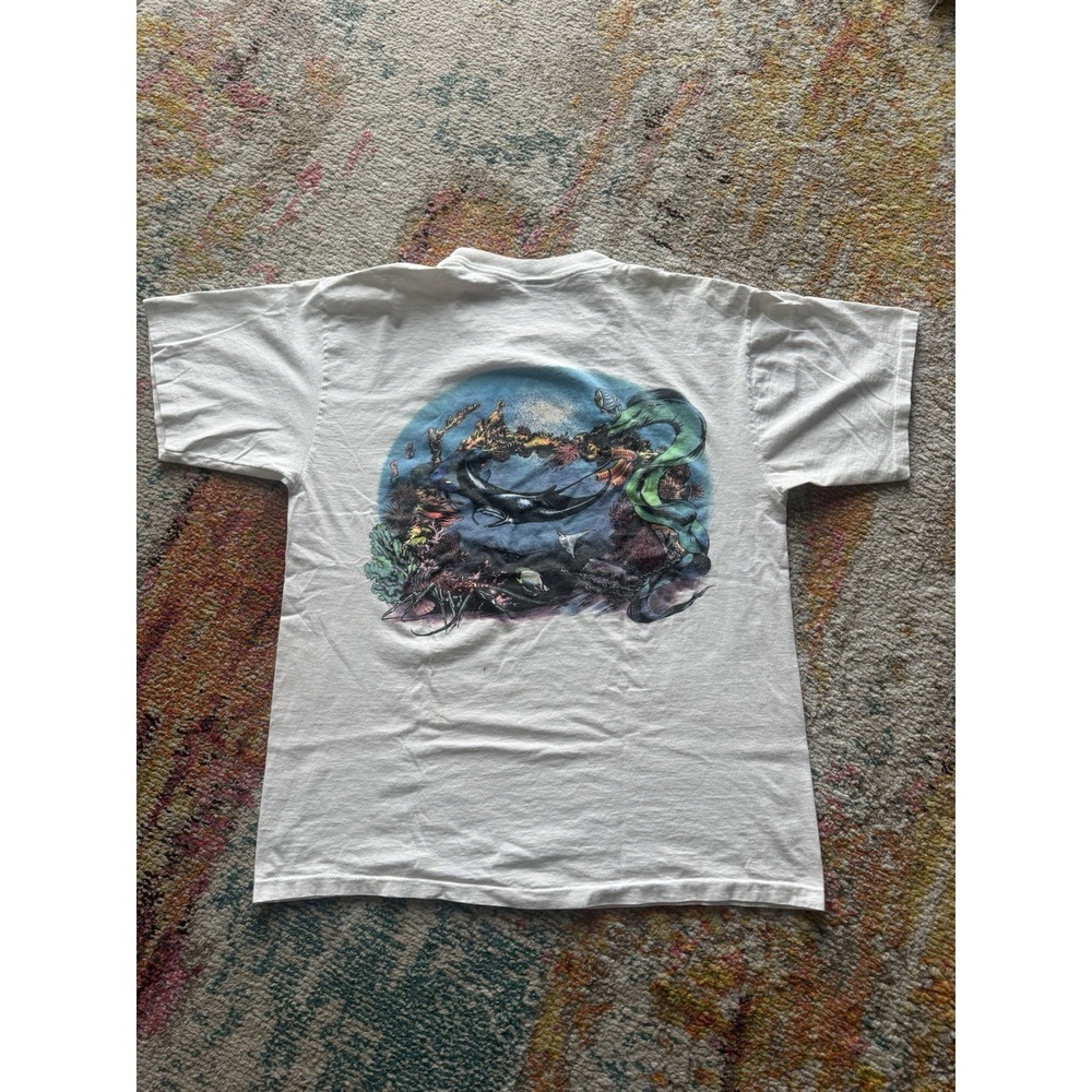 Vintage Rainbow Graphics Scuba Adventures Marine Life XL
